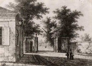 Ansichten Karlsruher Gebäude, Bauwerke und Denkmäler. Rüppurrer Tor