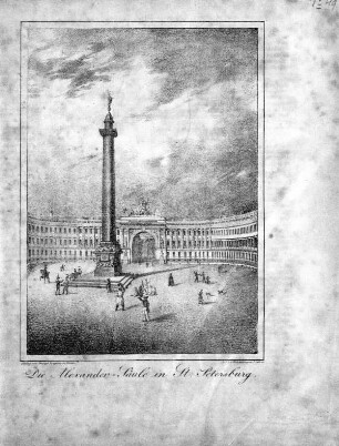 Die Alexander-Säule in St. Petersburg