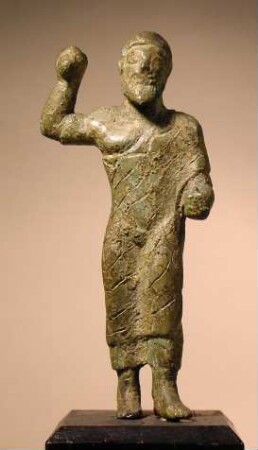 Etruskische Statuette des Zeus (Tinia) ?