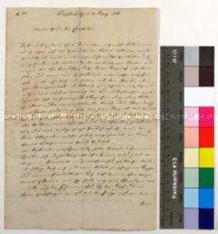 Brief Johann David Enke an seine Verlobte Charlotte Emilie Kattner aus Kupferberg (Janowice Wielkie) in Schlesien über seinen Besuch bei seiner Mutter und Familienangelegenheiten