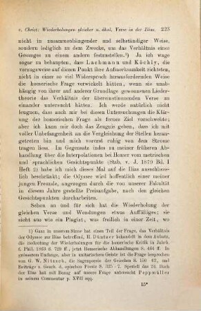 Die Wiederholungen gleicher und ähnlicher Verse in der Ilias