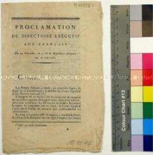 Proclamation Du Directoire Executif Aux Français