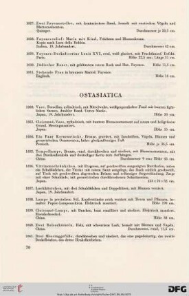 Ostasiatica (Nr. 1032-1117)