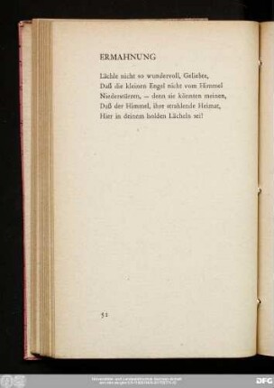 Ermahnung