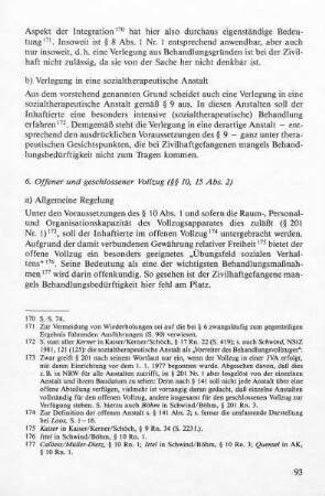 b) Verlegung in eine sozialtherapeutische Anstalt