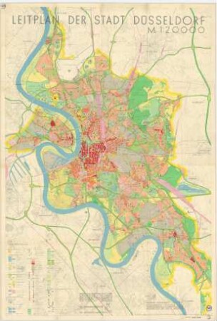 Leitplan der Stadt Düsseldorf