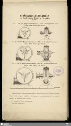 Geräuschlose Ventilatoren : 1/10 n. Gr.