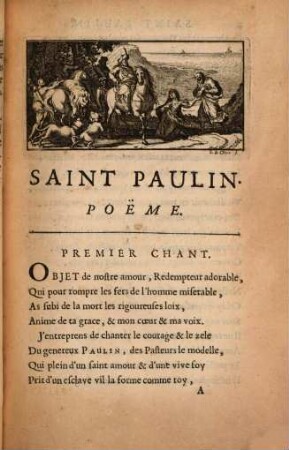 Saint Paulin Evesque de Nole : avec une epistre chretienne sur la penitence et une ode aux nouveaux Convertis