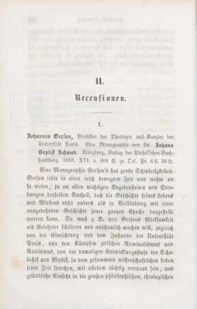 280-292 [Rezension] Schwab, Johann Baptist, Johannes Gerson