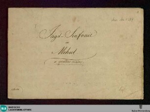 Le Jeune Henri. Excerpts. Arr - Don Mus.Ms. 1299 : pf 4hands; D