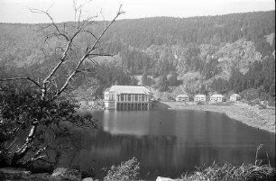 Vogesen: Schwarzer See, Lac Noire, Schwarzer See mit Kraftwerk