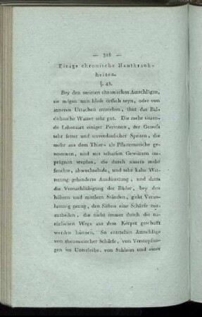 Einige chronische Hautkrankheiten.