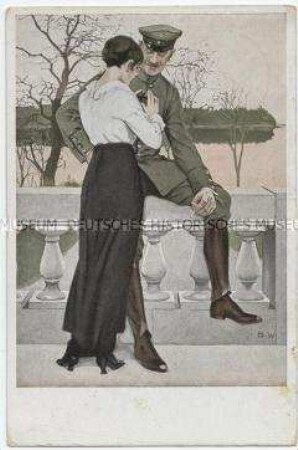 Offizier mit Frau