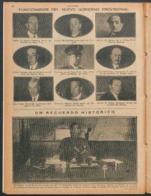 Funcionarios del nuevo gobierno provisional