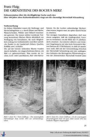 Die Grenzsteine des Rochus Merz.