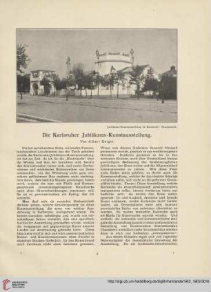 Die Karlsruher Jubiläums-Kunstausstellung