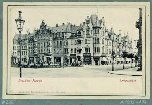 Der Rathausplatz (seit 1903 Chemnitzer Platz) in Plauen bei Dresden