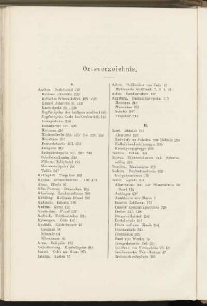 Ortsverzeichnis.