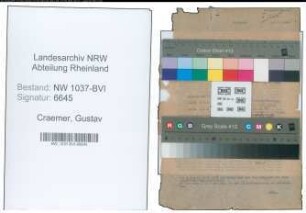 Entnazifizierung Gustav Craemer , geb. 25.05.1902 (Bauunternehmer)