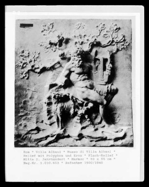 Relief mit Polyphem und Eros