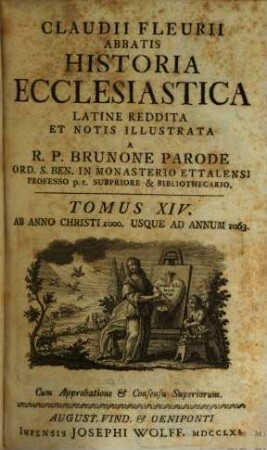 Claudii Fleurii Abbatis Historia Ecclesiastica. 14, Ab Anno Christi 1000. Usque Ad Annum 1063.