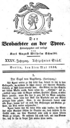 18. Stueck, 2. Mai 1836