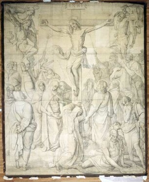 Christus am Kreuz. Karton zu den Fresken der Ludwigskirche in München