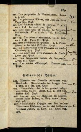 109-110, Holländische Bücher