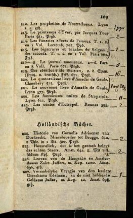 109-110, Holländische Bücher