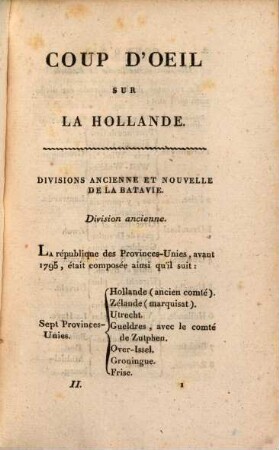 Coup d'oeil sur la Hollande, ou tableau de ce royaume en 1806. 2