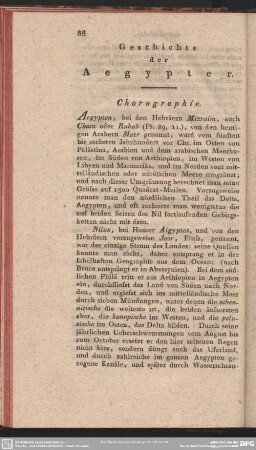 Geschichte der Aegypter