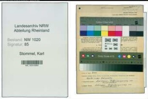 Entnazifizierung Karl Stommel , geb. 21.03.1917 (Arbeiter)
