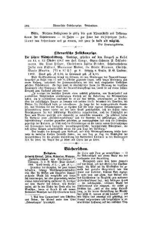 Literarische Selbstanzeige