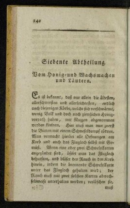 Vom Honig- und Wachsmachen und Läutern.