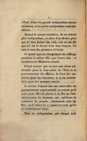 Que deviendront les indépendans, s'ils sont députes?