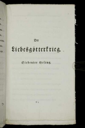 Siebenter Gesang.