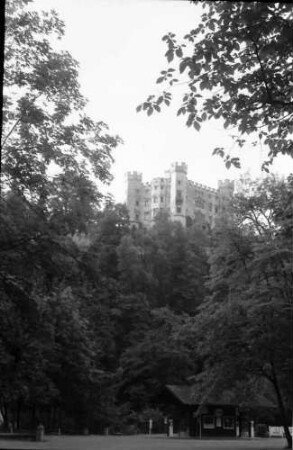 Schwangau: Schloss Hohenschwangau, von unten