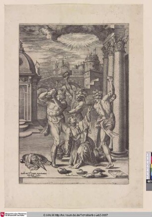 [Das Martyrium des Heiligen Stephanus]