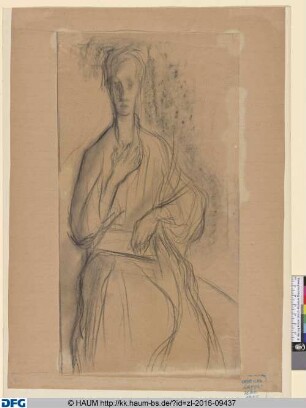 Self-Portrait with Drawing Board [Selbstporträt mit Zeichenbrett]