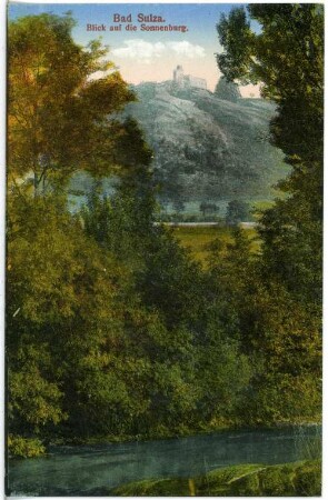 Bad Sulza. Blick auf die Sonnenburg