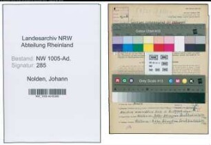 Entnazifizierung Johann Nolden , geb. 07.11.1906 (Kraftfahrer)