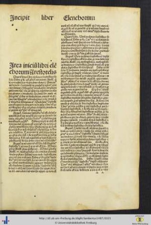 Primus Liber Elenchorum.