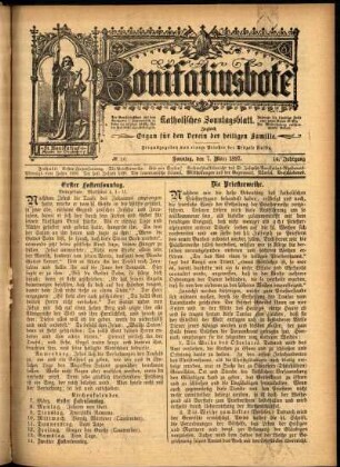 Ausgabe vom Sonntag, den 07. März 1897.