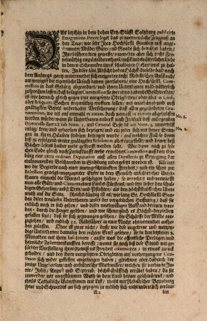 Manifest, Worinn die Seditios-Facta [!], Und andere in grosser Menge verübte Insolentien Der aufgestandenen Saltzburgisch. Unterthanen im Gebürg, dem Publico vorgelegt, und disem zuurtheilen überlassen wird, Ob sie sich dadurch nicht aller in dem Westphälisch Fridens-Schluß Denen Emigranten zu gutem stipulirten Beneficien verlustiget ... haben