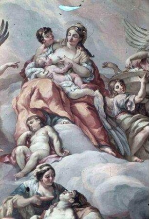 Intercessio des heiligen Karl Borromäus vor der Heiligen Dreifaltigkeit