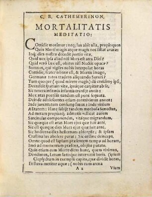 Ode Consolatoria Ad Cl. Et Consultissimum Virum, D. Pancratium Holtzschuch ... Ob Dilectissimae Coniugis Suae, Magdalenae Cropfgansiae ... Immaturum Obitum ...