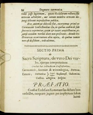 Sectio Prima - Sectio Quinta