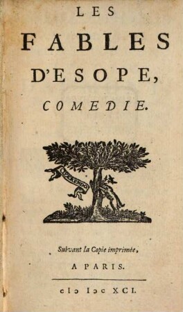 Les fables de l'Esope : Comedie