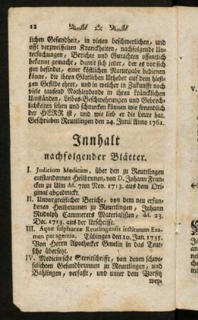 12-13, Innhalt nachfolgender Blätter.