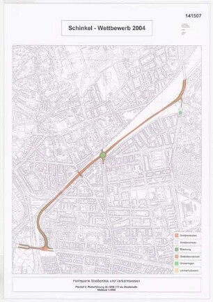 Großräumige Vernetzung möglich, Berlin-Pankow? Schinkelwettbewerb 2004: Lageplan 1:2500
